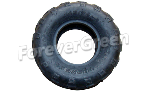 TI006A 145/70-6 Tire With Knobby Tire 